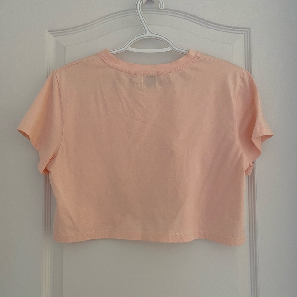 Peach Cropped Tee